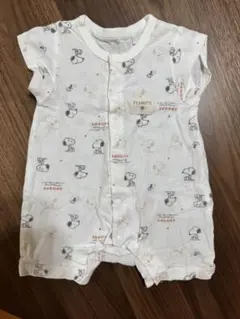 PEANUTS スヌーピー　半袖ロンパース 50〜60