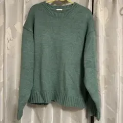 新品未使用 グリーン ニット ミントグリーン XL オーバーサイズ セーター