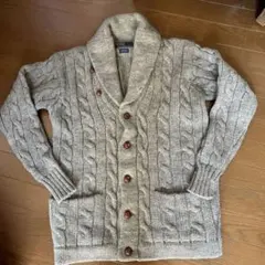 グレー カーディガン