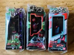 仮面ライダー ソフビパッケージチャーム&チョコスナック　電王　ダブル　ゼッツ
