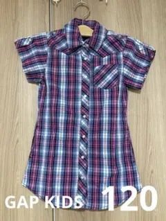 美品　GAP KIDS シャツワンピース　120 チェック