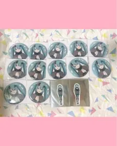 プロセカ　はぴこれ　バツミク　閉ざされた窓のセカイのミク　缶バッジ