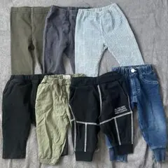 80サイズ ズボン/レギンスパンツまとめ売りUNIQLO西松屋Leeブランシェス