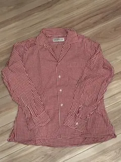 INDIVIDUALIZED SHIRTS ギンガムチェックオープンカラーシャツ