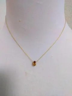 【美品】ツツミ　K10イエローゴールドマルチストーンネックレス