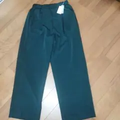 ダークグリーン ウエストゴムパンツ EMUE新品タグ付き