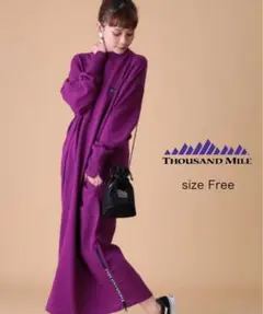 フリークスストア サウザンドマイルズ ハイネック サイドジップワンピース