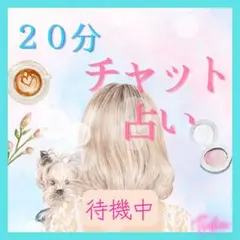 今すぐ可✨️ スッキリするチャット占い 20分 占い放題