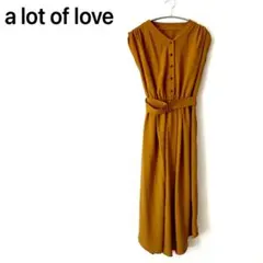 【美品】a lot of love ワンピース　ロング　ノースリーブ　スリット入のサムネイル