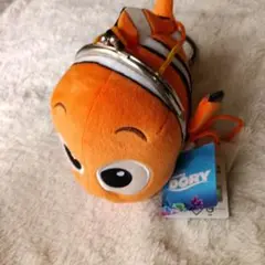 タグ付き　ディズニー　ファインディングニモ　ぬいぐるみがま口　ポーチ