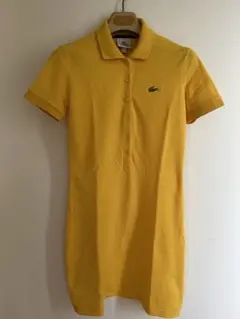 お値下げ！Lacoste レディース ポロシャツワンピース 34サイズ　黄色