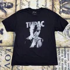 2PAC TUPAC トゥパック ラップTシャツ XL ブラック ヒップホップ
