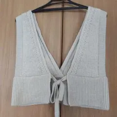 GU 2Wayメランジニット ビスチェ ベージュ