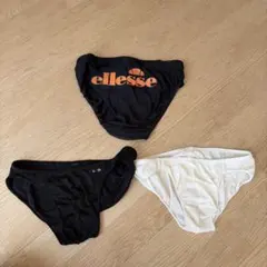 ellesse 競泳水着 スポーツインナー 全3枚セット ブラック ホワイトのサムネイル