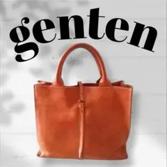 genten★ゲンテン★レザートートバッグ★リネンのサムネイル