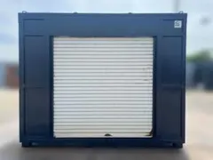 茨城県古河市発 コンテナ型ガレージ シャッター付き 倉庫 プレハブ 