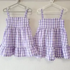 ベビー80♡ティアードチェックワンピース♡韓国子供服