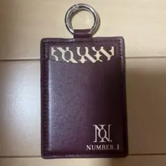 NUMBER_I バーガンディ パスケース