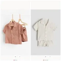 H&M リネン2アイテムセット 2色SET