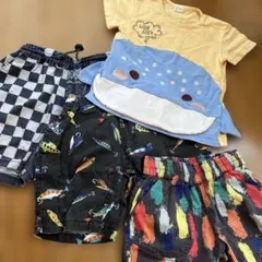 【夏服まとめ売り】ジンベエザメTシャツ ショートパンツセットのサムネイル