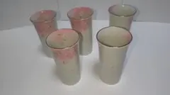よしの ピルスナーセット 桜模様 陶器コップ 5個セット