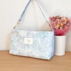 リバティ　ふわもこバッグインバッグNew☆彡　アンブリア　アクアブルー