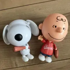 カプキャラ PEANUTS6 チャーリーブラウン スヌーピー　野球　ガシャポン