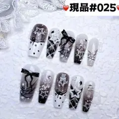 025現品推しネイルチップ付け爪量産型姫ギャルクロムハーツチークy2k痛ネイル