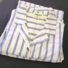 GELATO PIQUE ストライプシャツ ルームウェア ジェラピケ 青ピクミン