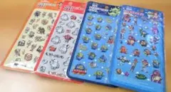 新品ディズニーPUKUPUKUSEAL ディズニーぷくぷくシール4枚セット