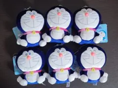 ドラえもん キラキラ ラメベロア マスコット 6点セット