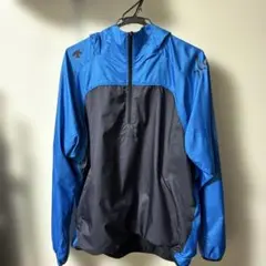 デサントxgn青/黒 フード付きジャケットとパンツセット　サイズXO