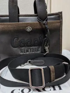 COACH/コーチカーゴ トート バッグ 26・ラブド レザー　最終値下げ