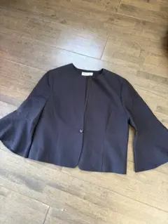 ✨極美品✨セルフォード CELFORD ケープ付きジレ 金子綾さん着用 黒