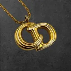 Christian Dior ネックレス ゴールド CDロゴ r8190