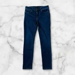 美品 ユニクロ ウルトラストレッチジーンズ 26インチ スキニー ネイビー