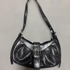 y2k バッグ ブラック ノーブランド