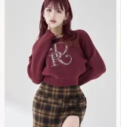 ダーリッチ DRビジュー ボリュームリブニットトップス - メルカリ