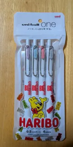 ★未使用★「HARIBO」uni-ball 0.5mm 4色ゲルインクボールペン
