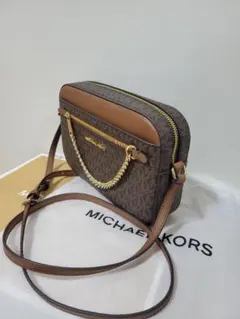 マイケルコース ジップ チェーン クロスボディ ショルダーバッグ