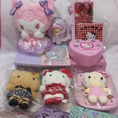 サンリオ マイメロディ 赤メロ ポーチ がま口 ボールペン キーホルダー