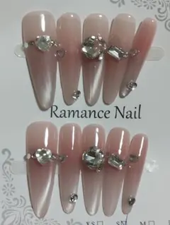 A8 ピンクグラデーションネイルチップSサイズ10個セット