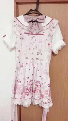 LIZLISA Many Hearts Afternoontea柄ワンピース