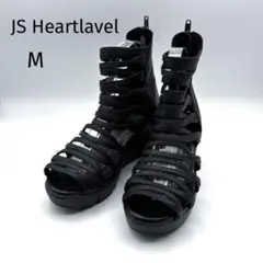 JSハートレーベル　グラディエーターサンダル 本革 ブーツサンダル 厚底 Mのサムネイル