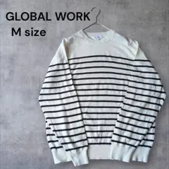GLOBAL WORK ストライプセーター Mサイズ