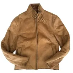 CM249 GELEONE フェイクボアジャケット ベージュ メンズ