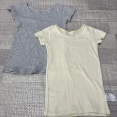 UNIQLO キッズシャツ肌着 2枚セット 100㎝