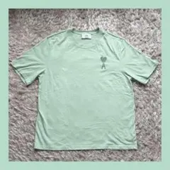 Yuic様専用正規品✨AMI Paris ハートロゴ Tシャツ ライトグリーン