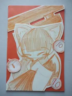 猫耳キャラクター イラスト 10点評価
