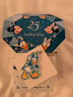 東京ディズニー シー25周年 ポテトスナック ドナルドアクリルチャーム